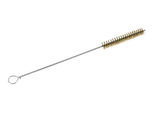 Cepillo de tubo con ojal de 15 mm de alambre de latón corrugado