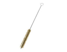 Cepillo de tubo con ojal de 15 mm de alambre de latón corrugado