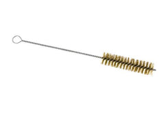 Cepillo de tubo con ojal de 25 mm de alambre de latón corrugado