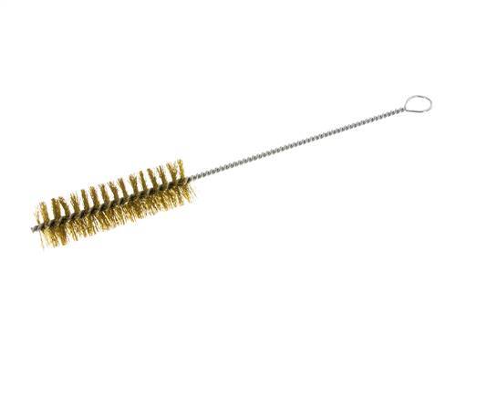Cepillo de tubo con ojal de 30 mm de alambre de latón corrugado