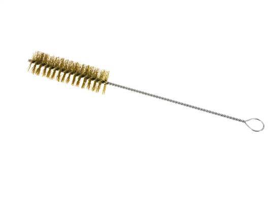 Cepillo de tubo con ojal de 30 mm de alambre de latón corrugado