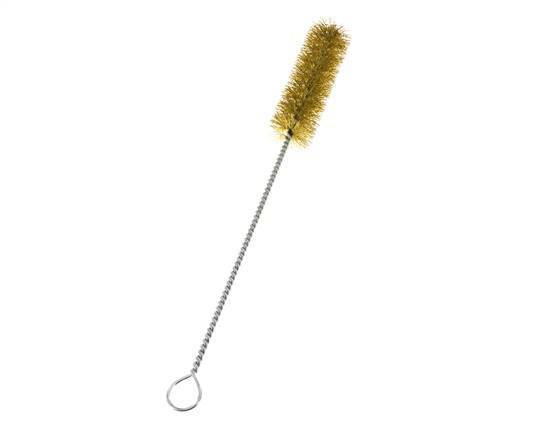 Cepillo de tubo con ojal de 30 mm de alambre de latón corrugado
