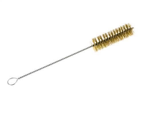 Cepillo de tubo con ojal de 30 mm de alambre de latón corrugado