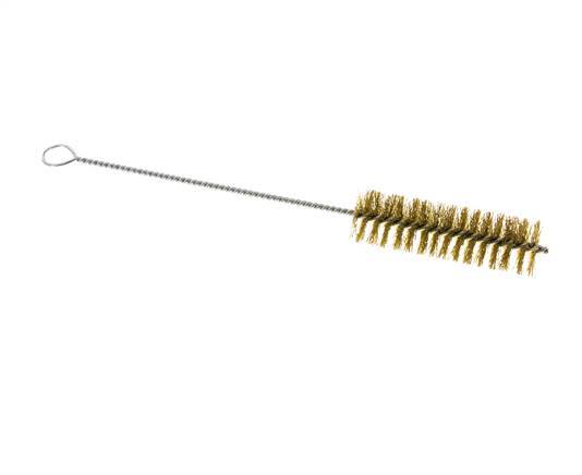 Cepillo de tubo con ojal de 30 mm de alambre de latón corrugado