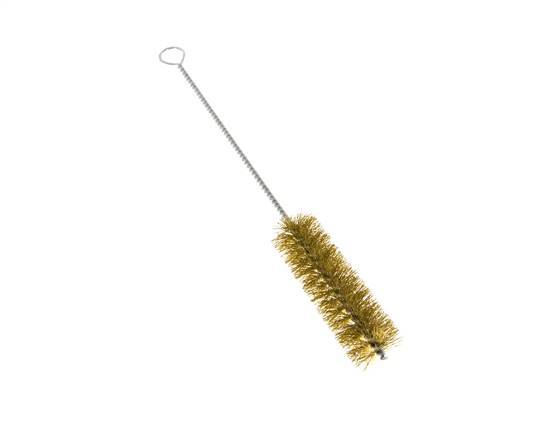 Cepillo de tubo con ojal de 30 mm de alambre de latón corrugado