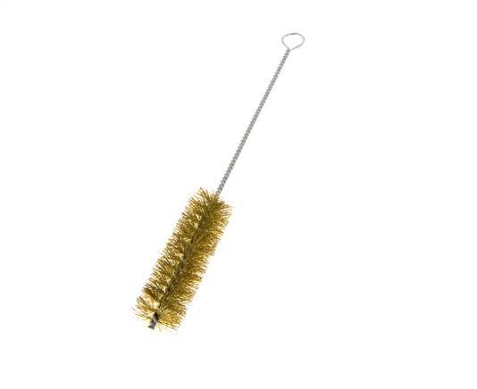 Cepillo de tubo con ojal de 30 mm de alambre de latón corrugado