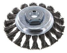 Cepillo biselado de alambre de acero trenzado 100X12 mm ( M14X2)