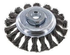 Cepillo biselado de alambre de acero trenzado 100X12 mm ( M14X2)