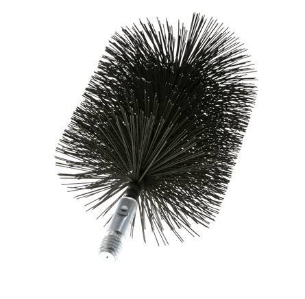 Cepillo para tubos de 100 mm de alambre de acero liso (0,50 mm)