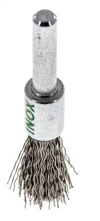 Cepillo de alambre 12 mm 6 mm Eje de alambre de acero inoxidable 0,3 mm ondulado