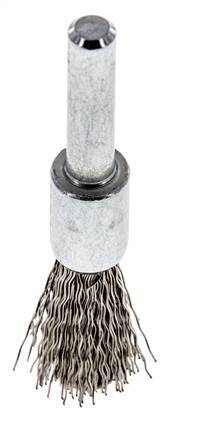Cepillo de alambre 12 mm 6 mm Eje de alambre de acero inoxidable 0,3 mm ondulado