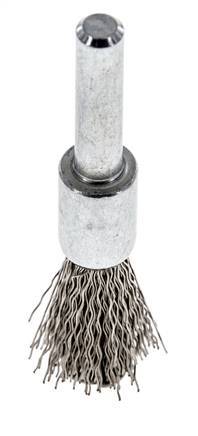 Cepillo de alambre 12 mm 6 mm Eje de alambre de acero inoxidable 0,3 mm ondulado