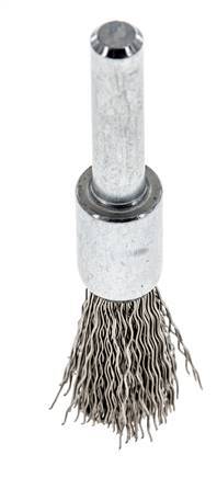 Cepillo de alambre 12 mm 6 mm Eje de alambre de acero inoxidable 0,3 mm ondulado