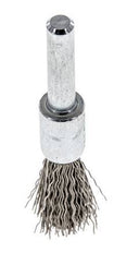 Cepillo de alambre 12 mm 6 mm Eje de alambre de acero inoxidable 0,3 mm ondulado