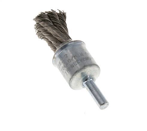 Cepillo de alambre 19 mm 6 mm Eje de alambre de acero inoxidable 0,35 mm 6xTrenzado