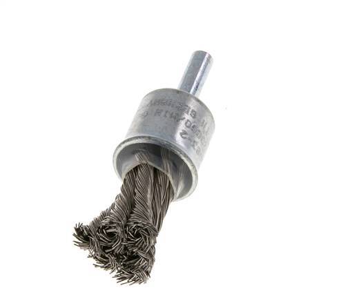 Cepillo de alambre 19 mm 6 mm Eje de alambre de acero inoxidable 0,35 mm 6xTrenzado
