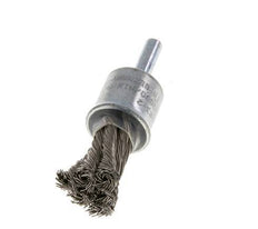 Cepillo de alambre 19 mm 6 mm Eje de alambre de acero inoxidable 0,35 mm 6xTrenzado