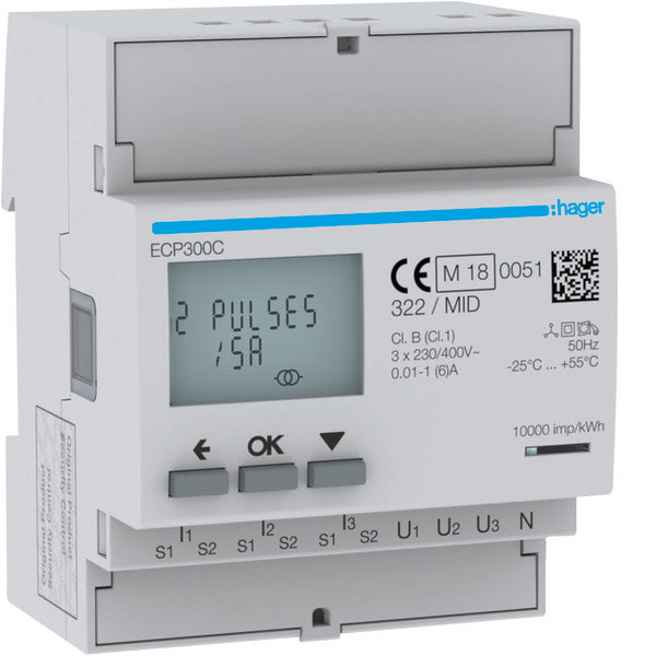 Contador de Electricidad Hager - ECP300C