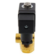 Válvula de solenoide TP-DC 1/4'' 3/2 vías DI latón EPDM 0-2bar 24V DC