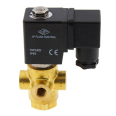 Válvula de solenoide TP-DC 1/8'' 3/2 vías DI latón FKM 0-11bar 102V AC