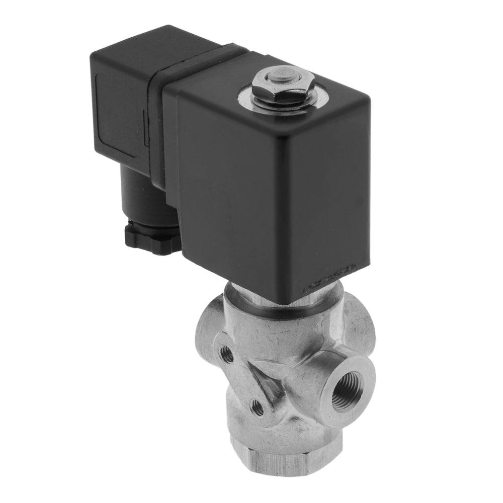 Electroválvula TP-DB 1/8'' 3/2 Vías NO Acero inoxidable EPDM 0-9bar 24V DC