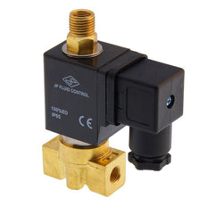 Electroválvula TW-DA 1/8'' 3/2 vías NC latón FKM 0-10bar 24V AC