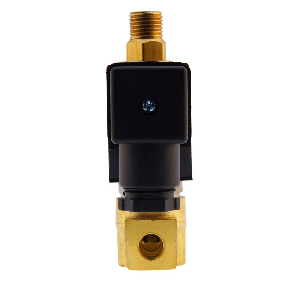 Electroválvula TW-DB 1/8'' 3/2 vías NO latón FKM 0-6bar 380V AC