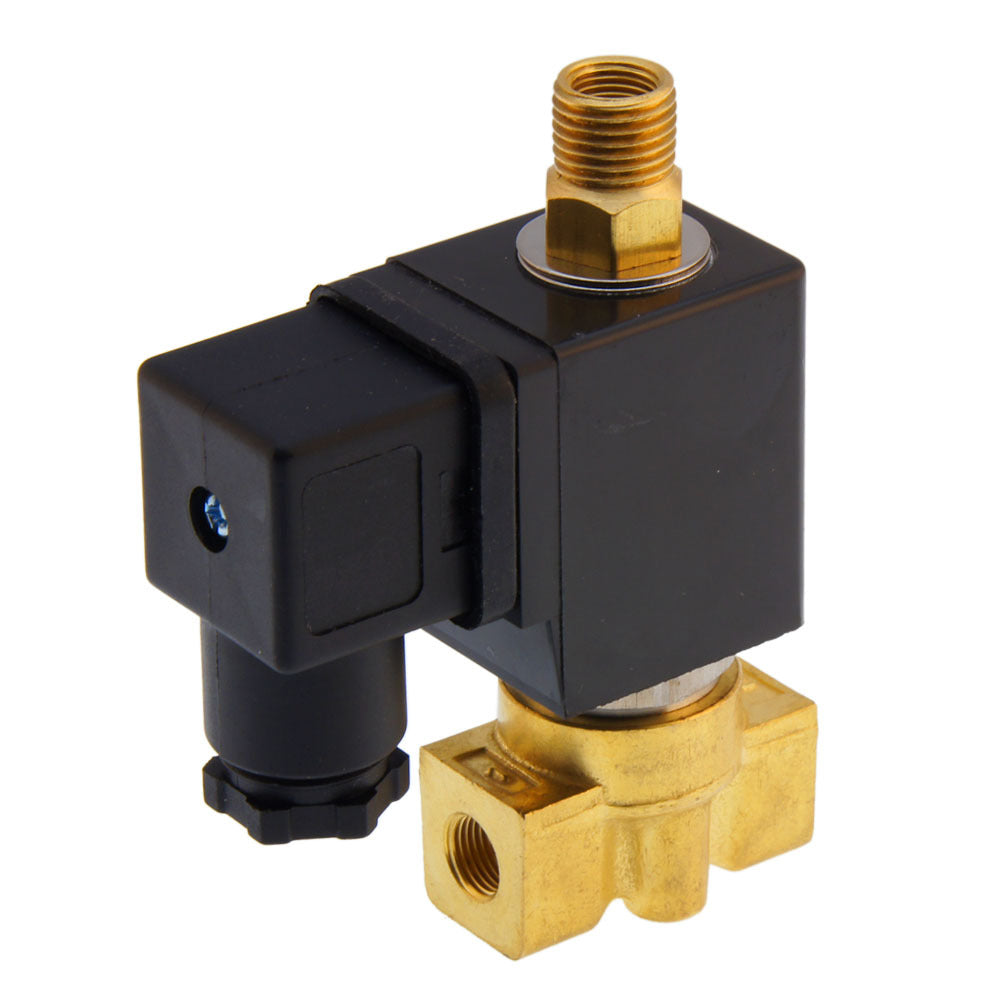 Electroválvula TW-DC 1/8'' 3/2 vías DI latón FKM 0-12bar 230V AC