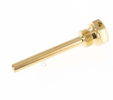 Termopozo de aleación de cobre G de 1/2 pulgada fijado con pernos para vástago de 100 mm máx. 160°C y 6 barras