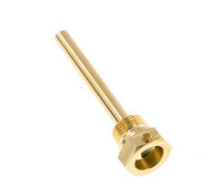 Termopozo de aleación de cobre G de 1/2 pulgada fijado con pernos para vástago de 100 mm máx. 160°C y 6 barras