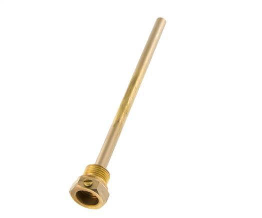 Termopozo de aleación de cobre G de 1/2 pulgada fijado con pernos para vástago de 200 mm máx. 160°C y 6 barras