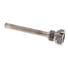Termopozo de acero St35 G 1/2 pulgada para vástago de 100 mm Máx. 600°C y 25 barras