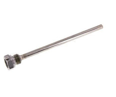 Termopozo de acero St35 G 1/2 pulgada para vástago de 200 mm máx. 600°C y 25 barras