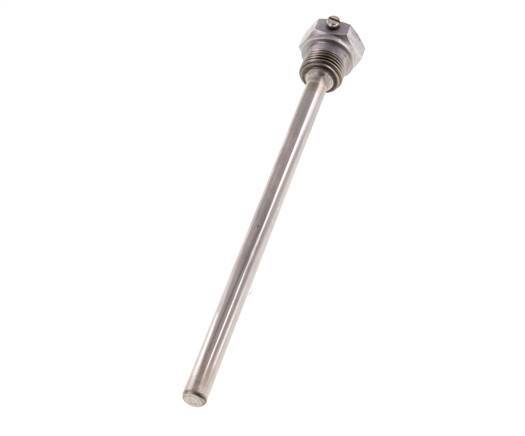 Termopozo de acero St35 G 1/2 pulgada para vástago de 200 mm máx. 600°C y 25 barras