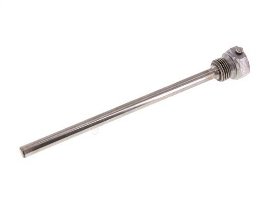 Termopozo de acero St35 G 1/2 pulgada para vástago de 200 mm máx. 600°C y 25 barras