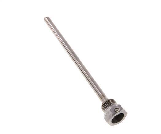 Termopozo de acero St35 G 1/2 pulgada para vástago de 200 mm máx. 600°C y 25 barras