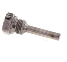 Termopozo de acero St35 G 1/2 pulgada para vástago de 63 mm Máx. 600°C y 25 bares