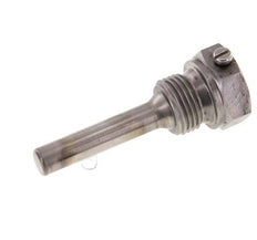 Termopozo de acero St35 G 1/2 pulgada para vástago de 63 mm Máx. 600°C y 25 bares