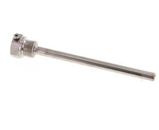 Termopozo de acero inoxidable G 1/2 pulg. fijado con pernos para vástago de 160 mm Máx. 600°C y 25 bares