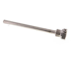 Termopozo de acero inoxidable G 1/2 pulg. fijado con pernos para vástago de 160 mm Máx. 600°C y 25 bares