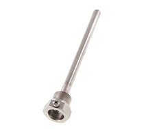 Termopozo de acero inoxidable G 1/2 pulg. fijado con pernos para vástago de 160 mm Máx. 600°C y 25 bares
