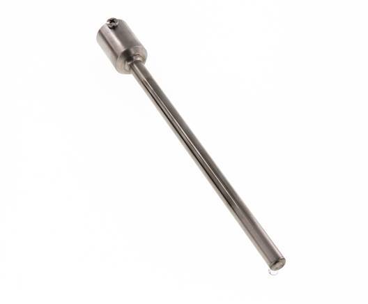 Termopozo de acero inoxidable de conexión soldada para vástago de 200 mm, máx. 600°C y 25 bares