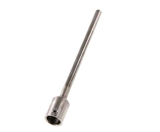 Termopozo de acero inoxidable de conexión soldada para vástago de 200 mm, máx. 600°C y 25 bares