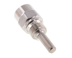Termopozo de acero inoxidable G 1/2 pulgadas para vástago de 63 mm Máx. 600°C y 25 bares