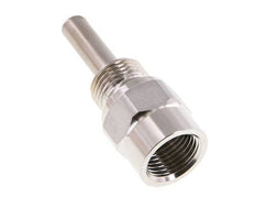 Termopozo de acero inoxidable G 1/2 pulgadas para vástago de 63 mm Máx. 600°C y 25 bares