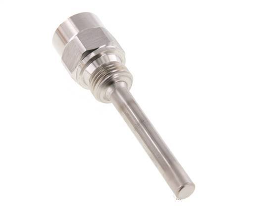 Termopozo de acero inoxidable G 1/2 pulgadas para vástago de 100 mm Máx. 600°C y 25 bares