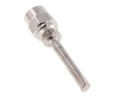 Termopozo de acero inoxidable G 1/2 pulgadas para vástago de 100 mm Máx. 600°C y 25 bares
