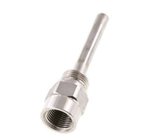 Termopozo de acero inoxidable G 1/2 pulgadas para vástago de 100 mm Máx. 600°C y 25 bares