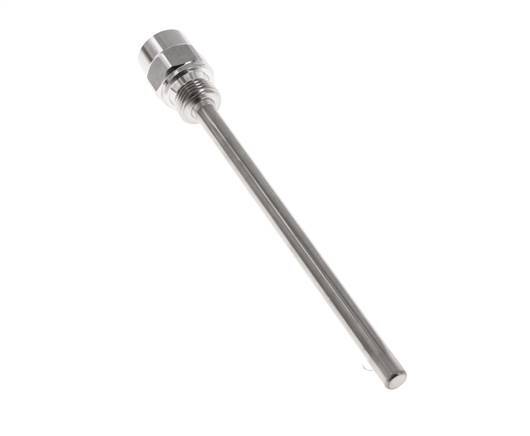 Termopozo de acero inoxidable G 1/2 pulgadas para vástago de 200 mm Máx. 600°C y 25 bares