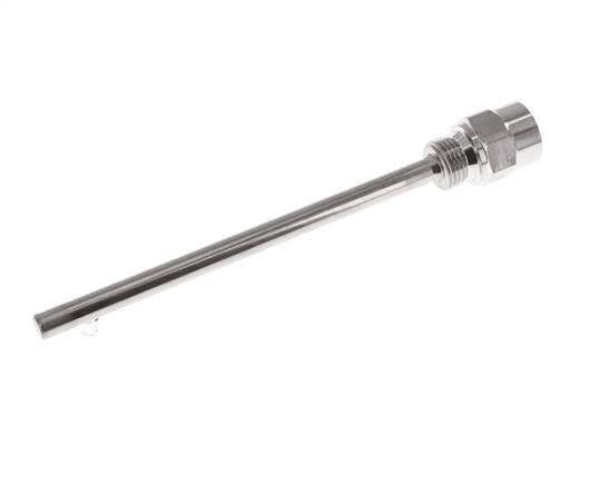 Termopozo de acero inoxidable G 1/2 pulgadas para vástago de 200 mm Máx. 600°C y 25 bares